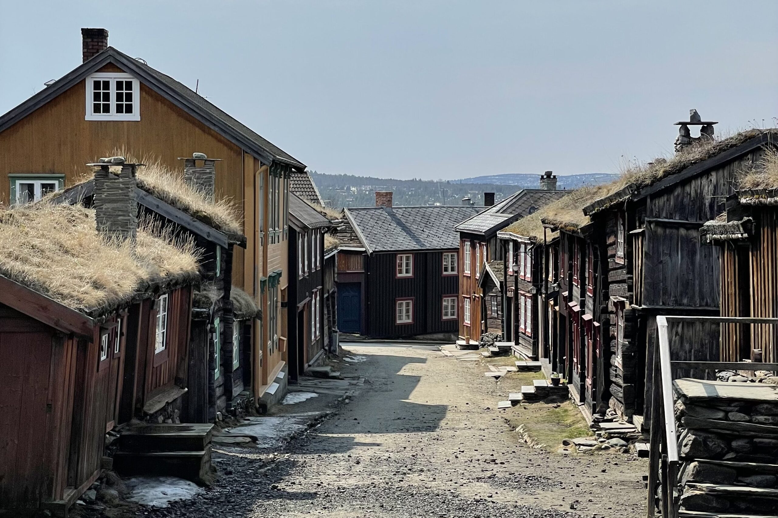 Gamle trehus på Røros